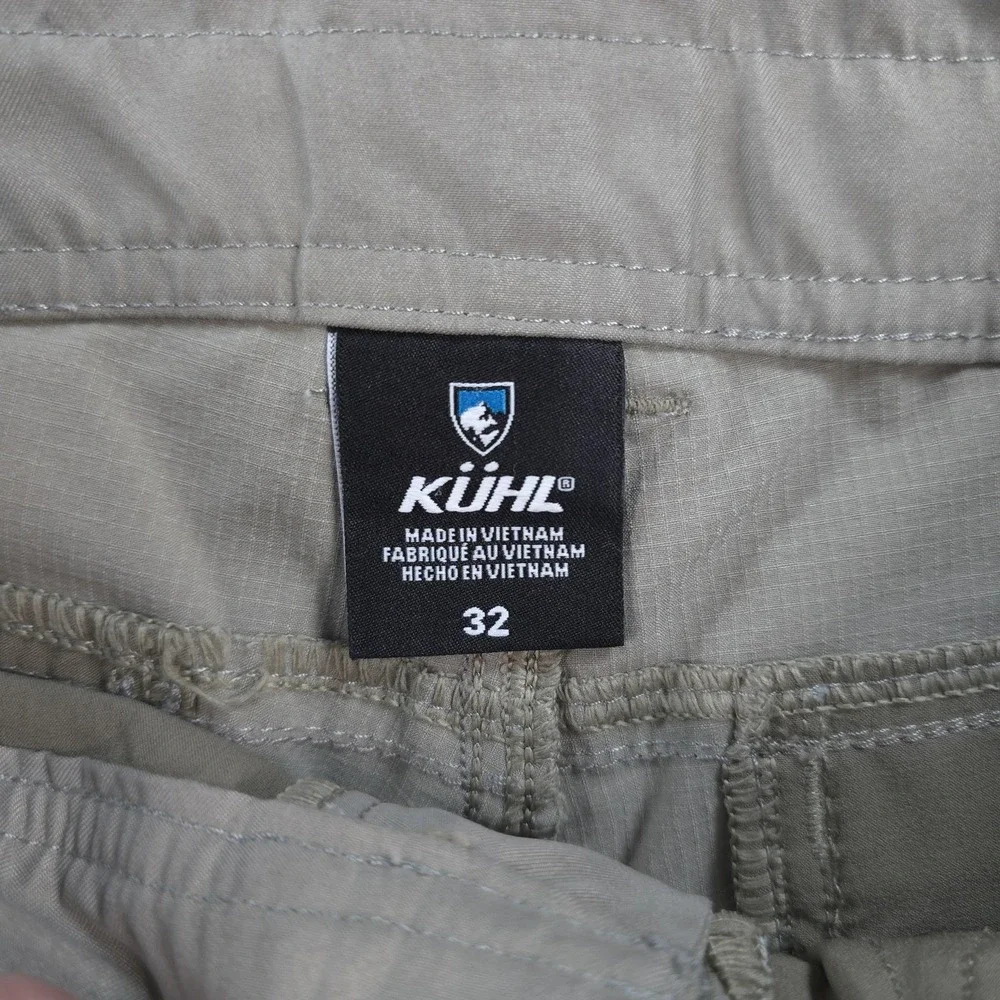 Kuhl Shorts Mens 32 Beige Silencr Kargo Chino Hiking Travel Performance 5230